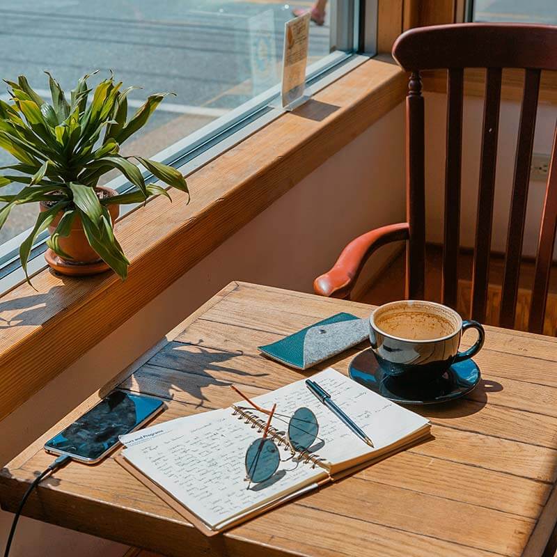 a table in a cafe in Caboolture