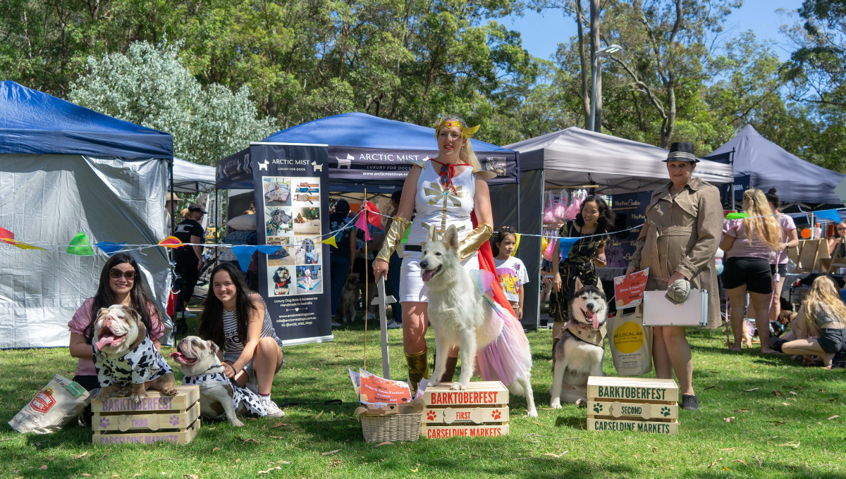 Attendees of the Barktoberfest